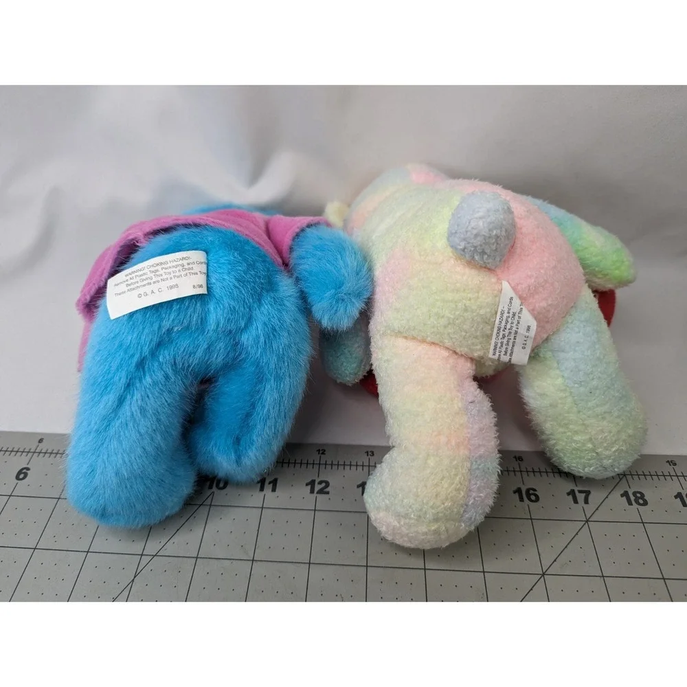 GAC Valentines Bear Plush Lot 1998 Hearts Kiss 8 9 Inch Stuffed Animal‎ Toy